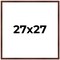 Square Classic Modern Brown Picture Frame - UV Acrylic, Foam Board Backing, Hanging Hardware